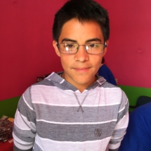 Boy with his new glasses