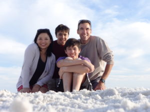 NVI Associate Kim and Family at Desin Beach