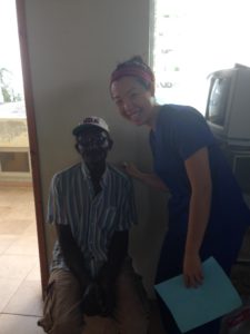 Eye Doctor with Haitian patient