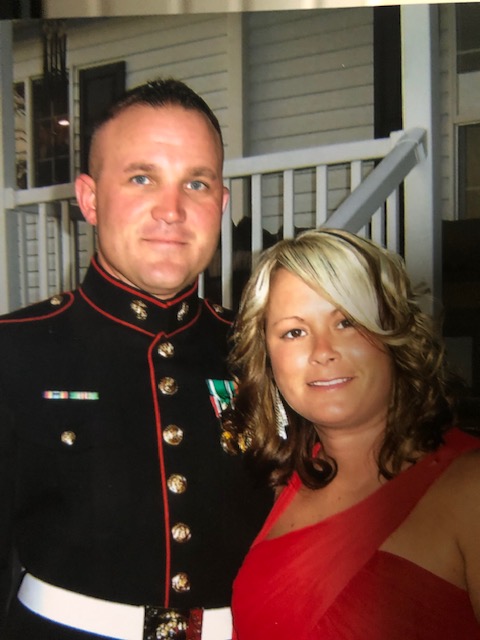 Elisha and her Marine husband