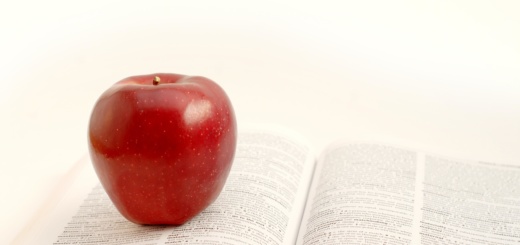 apple and a book