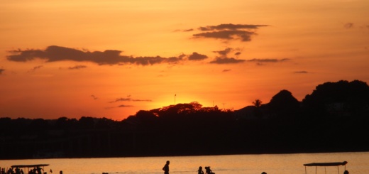 Amazon at sunset